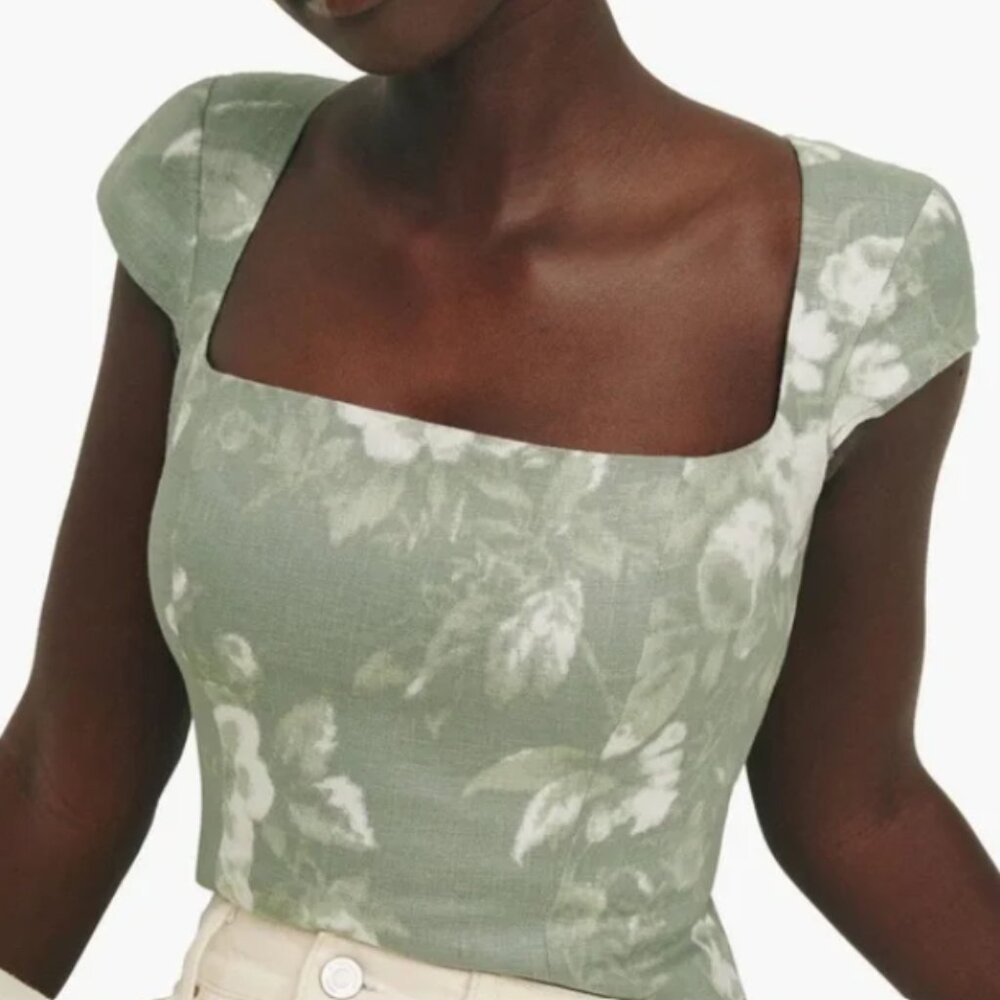 Reformation Cora Linen Top - 2